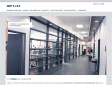 Tablet Screenshot of metalec.com